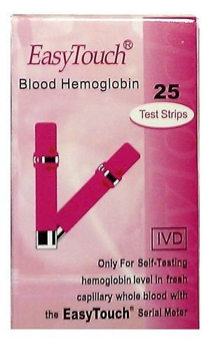 Тест-полоски EasyTouch Hemoglobin №25 (Гемоглобин)