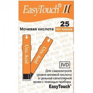 Тест-полоски EasyTouch Uric Acid на мочевую кислоту № 25