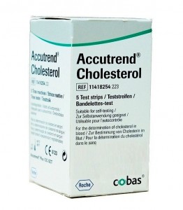 Тест-полоски Аккутренд №5 холестерин (холестерин в крови)
