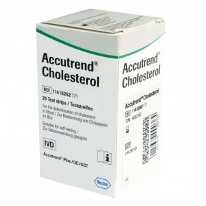 Тест-полоски Аккутренд №25 холестерин (холестерин в крови)