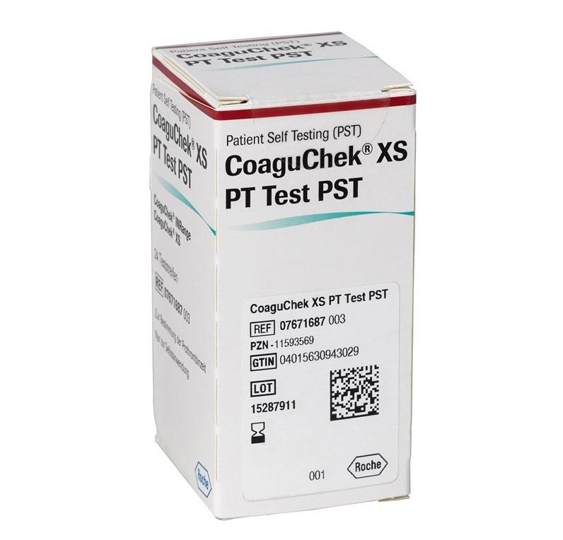 Тест-полоски CoaguChek Inrage XS PT Test PST 24 штуки (Коагучек)